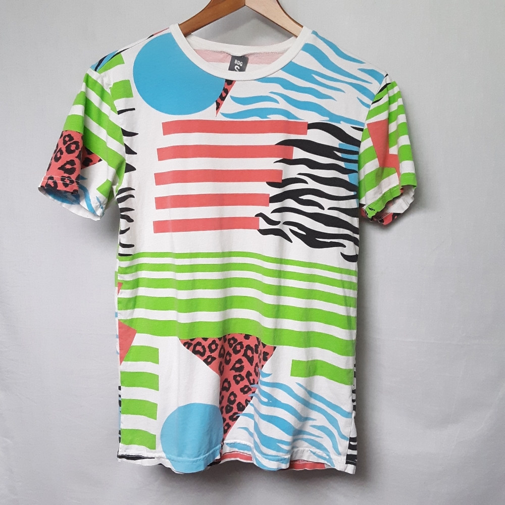 Multi Print 80's T Shirt